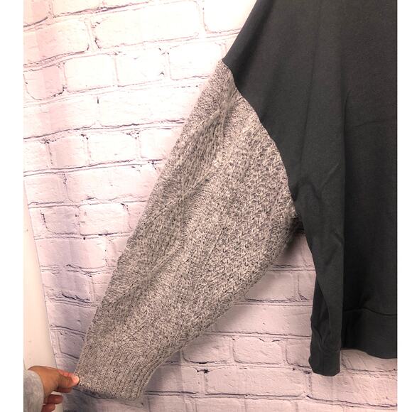 Vintage Havana Drop Shoulder Raglan Chunky Knit Sleeve Cozy Casual Pullover L - Picture 3 of 14